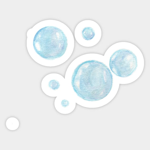 Bubble sticker top